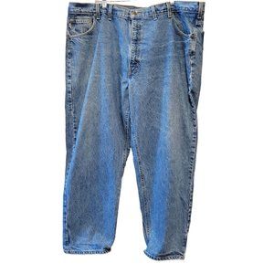 Carhartt Mens Size 46X30  Denim Jeans Union Made In USA B113 DST **READ**